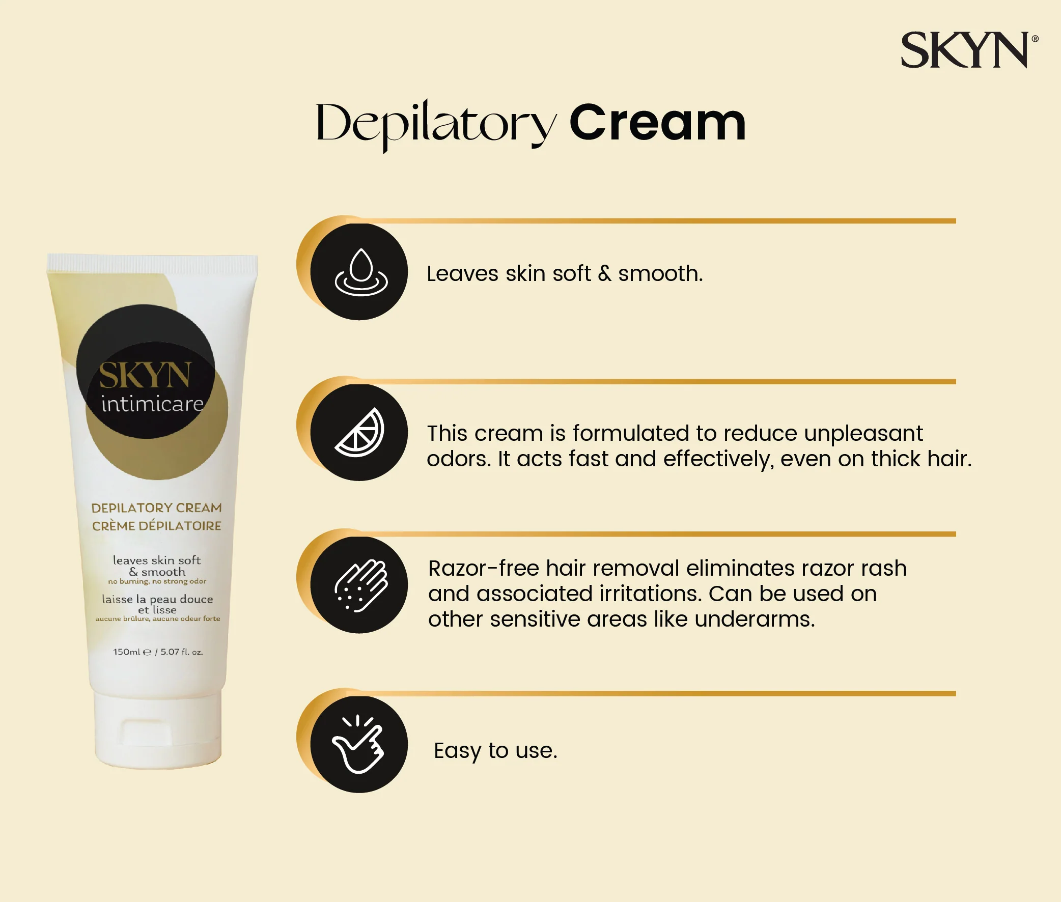 SKYN® Depilatory Cream pack of 3 - Image 3
