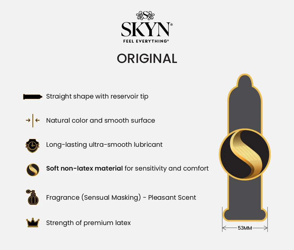SKYN® ELITE 50 PACK OF NON LATEX CONDOMS WITH FREE 80ML LUBE - Image 7