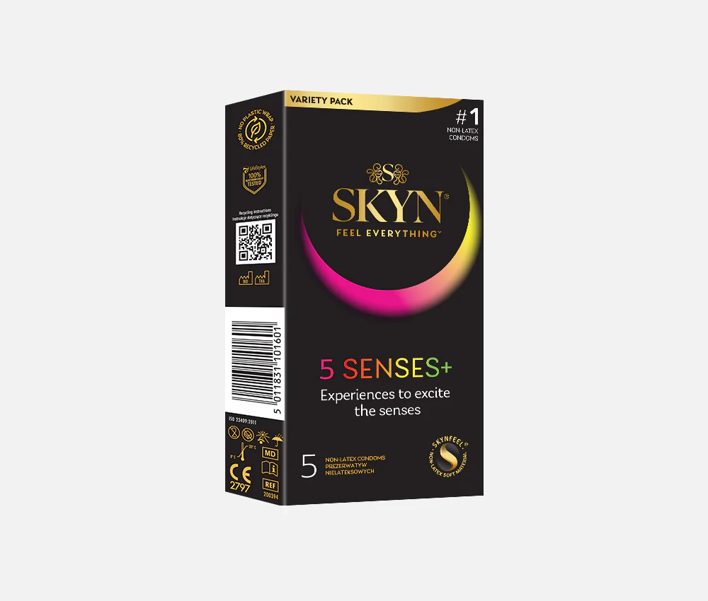 SKYN® Elite Non Latex Condoms - 2 x 10 Pack + Free 5 Pack of 5 Senses Condoms - Image 5