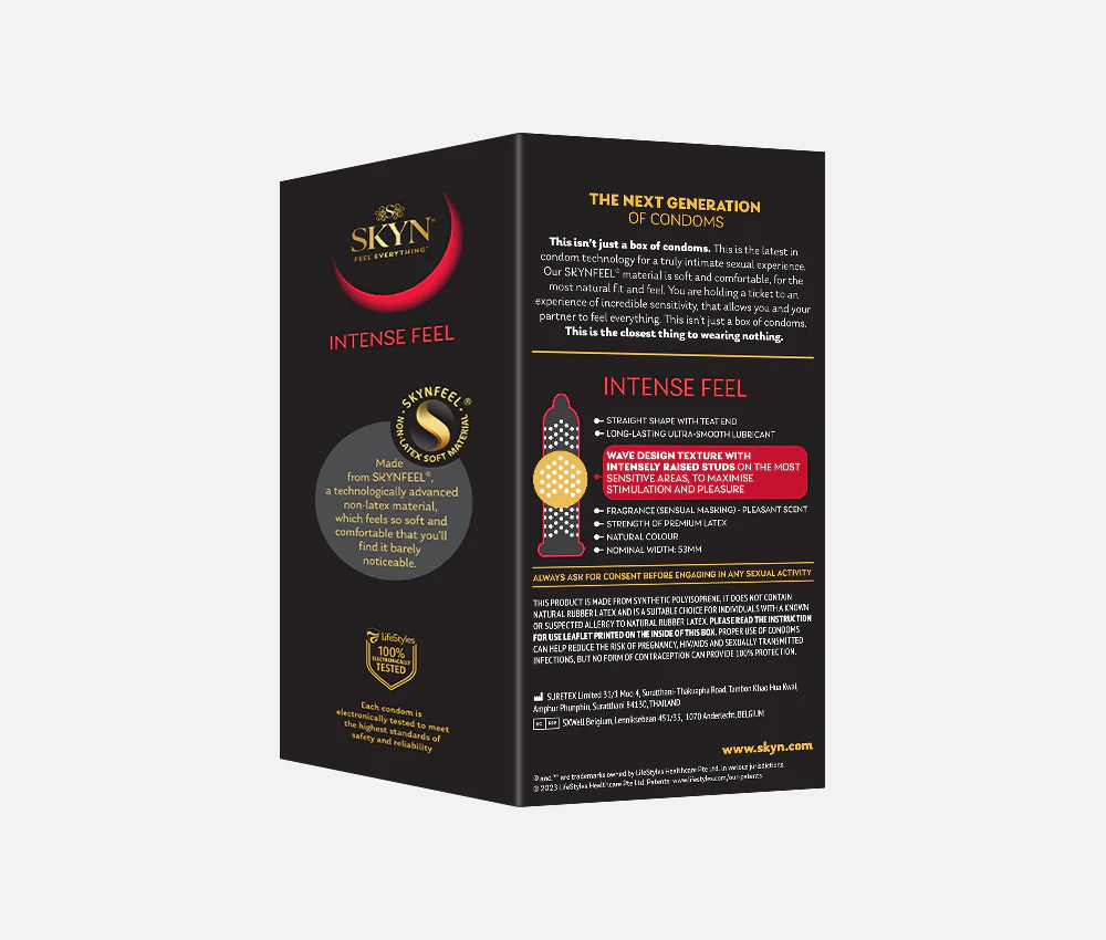 SKYN® INTENSE FEEL 50 PACK OF NON LATEX CONDOMS PLUS FREE 10 PACK CONDOMS - Image 3
