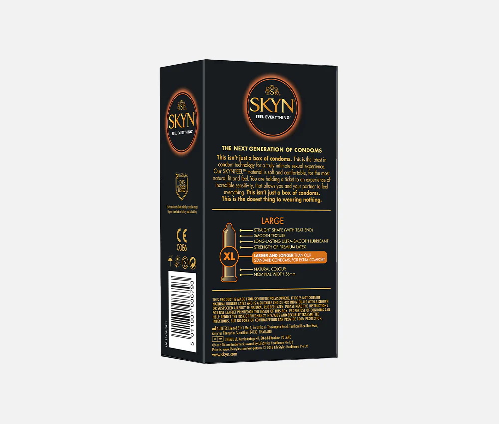 SKYN® LARGE NON LATEX CONDOMS 10 PACK - Image 3