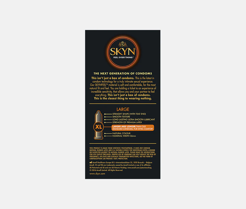 SKYN® LARGE 10 × 3 BUNDLE PACK OF NON LATEX CONDOMS | 3 For The Price Of 2 - Image 6