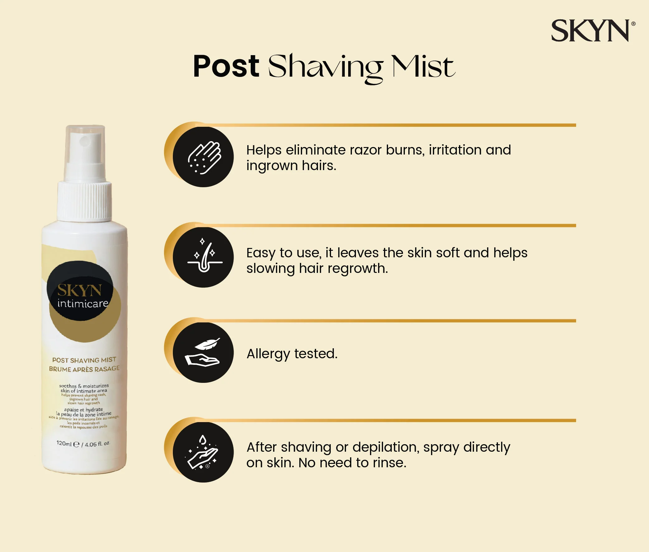 SKYN® Post Shaving Mist pack of 3 - Image 3