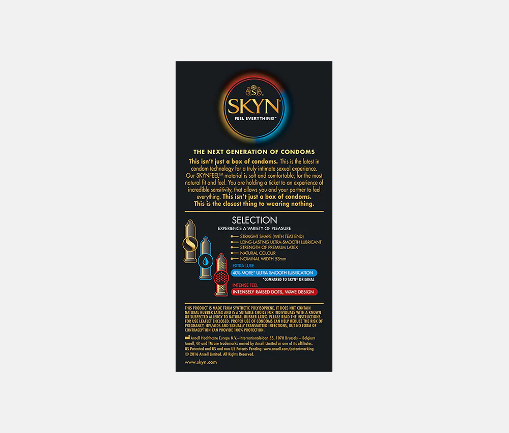 SKYN® SELECTION 9 PACK OF NON LATEX CONDOMS - Image 4