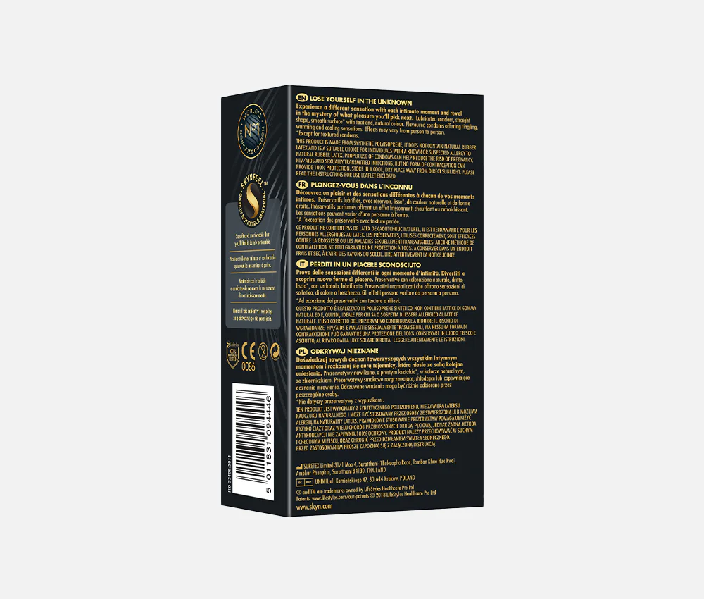 SKYN® UNKNOWN PLEASURES LIMITED-EDITION 14 PACK OF NON LATEX CONDOMS - Image 3