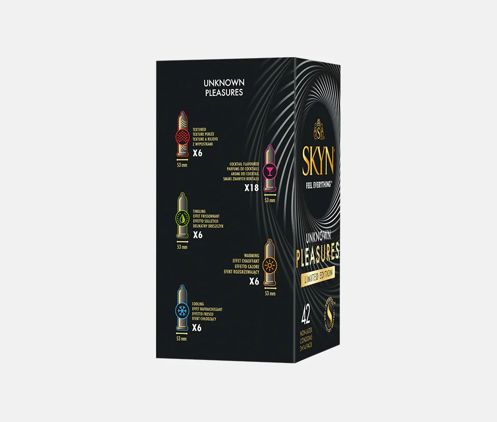 SKYN® UNKNOWN PLEASURES LIMITED-EDITION 42 PACK OF NON LATEX CONDOMS - Image 3